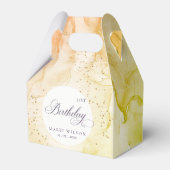 Abstrakte Pastel Earthy Lime Green jeden Geburtsta Geschenkschachtel (Vorderseite)