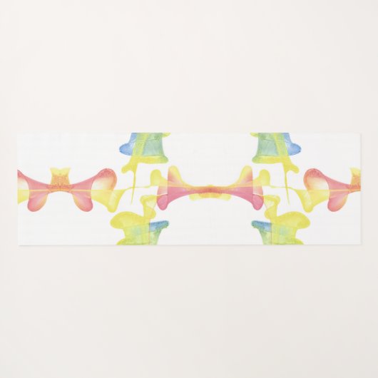 Abstrakte Pastel Funnels Reversible Yoga Matts Yogamatte (Rückseite (Horizontal))