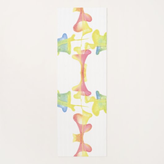 Abstrakte Pastel Funnels Reversible Yoga Matts Yogamatte (Rückseite)