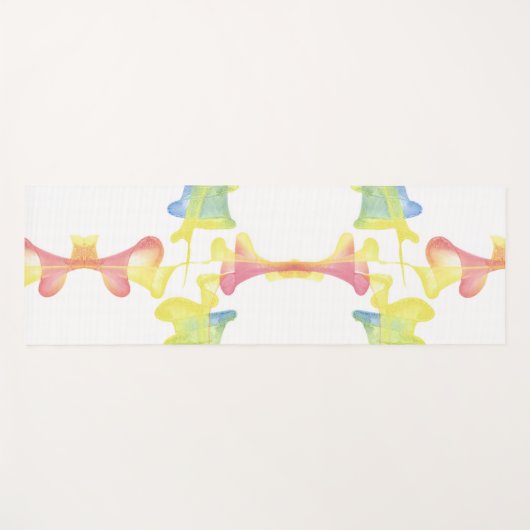 Abstrakte Pastel Funnels Reversible Yoga Matts Yogamatte (Vorderseite (Horizontal))