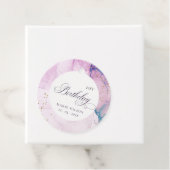 Abstrakte Pastel Lila Blau Aquamarin jedes Alter G Geschenkanhänger (Beispiel)