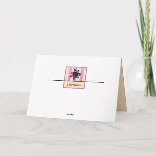 Abstrakte Pastel-Muttertagskarte Feiertagskarte (Rückseite)