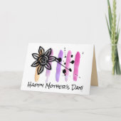 Abstrakte Pastel-Muttertagskarte Feiertagskarte (Vorderseite)
