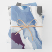 Abstrakte Pastel Paint Mountain Edition Geschenkpapier Set (Beispiel)