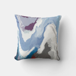 Abstrakte Pastel Paint Mountain Edition Kissen