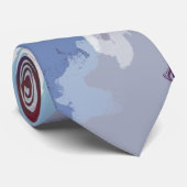 Abstrakte Pastel Paint Mountain Edition Krawatte (Gerollt)