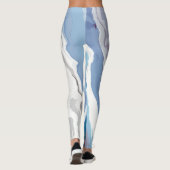 Abstrakte Pastel Paint Mountain Edition Leggings (Rückseite)