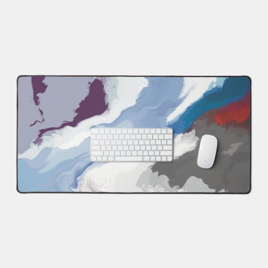 Abstrakte Pastel Paint Mountain Edition Schreibtischunterlage (Tastatur & Maus)