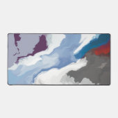 Abstrakte Pastel Paint Mountain Edition Schreibtischunterlage (Vorderseite)