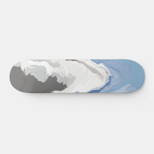 Abstrakte Pastel Paint Mountain Edition Skateboard (Horizontal)