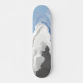 Abstrakte Pastel Paint Mountain Edition Skateboard (Vorne)