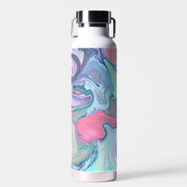 Abstrakte Pastel Paint Swirl Personalisiert Trinkflasche