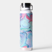 Abstrakte Pastel Paint Swirl Personalisiert Trinkflasche (Rückseite)