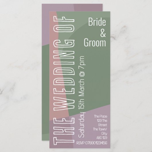 abstrakte pastel personalisierte Rose Grünlavene (Vorne/Hinten)