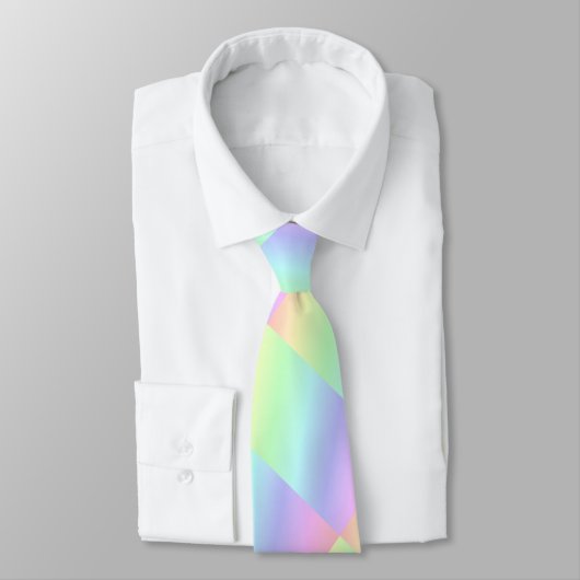 Abstrakte Pastel Rainbow farbig Krawatte (Gebunden)