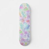 Abstrakte Pastel Summer Waves Wirbel Art Pattern Skateboard (Vorne)