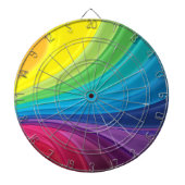 Abstrakte Pastel Swirl Dart Board Dartscheibe (vorne)