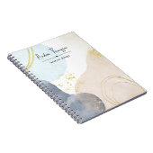 Abstrakte Pastelfarben Notizblock (Rechte Seite)