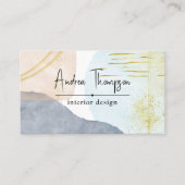 Abstrakte Pastelfarben Visitenkarte (Vorderseite)