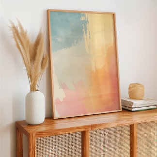 Abstrakte Pastell-Farbe Poster