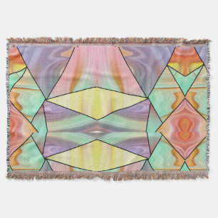 Abstrakte Pastell-Fleckige Flüssig-Marmor-Geometri Decke