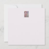 Abstrakte Pastell-Flor-Flachkarte (Rückseite)