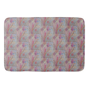 Abstrakte Pastell Floral Badematte