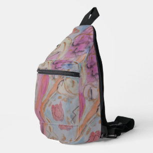 Abstrakte Pastell Floral Crossbody Bag