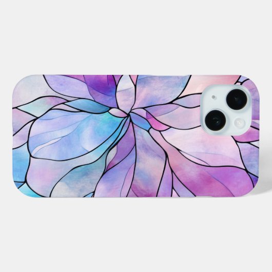 Abstrakte Pastell Floral Design Serene Petals Art Case-Mate iPhone Hülle (Rückseite (Horizontal))
