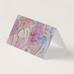 Abstrakte Pastell Floral Faltkarte