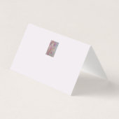 Abstrakte Pastell Floral Faltkarte (Rückseite)