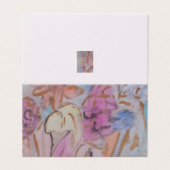 Abstrakte Pastell Floral Faltkarte (Außenseite Aufgefaltet)