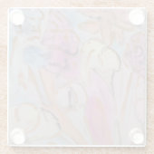 Abstrakte Pastell Floral Glasuntersetzer (Rückseite)