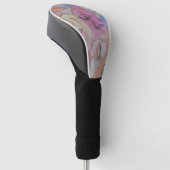 Abstrakte Pastell Floral Golf Headcover (angewinkelt)