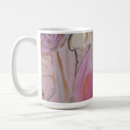 Abstrakte Pastell Floral Kaffeetasse