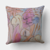 Abstrakte Pastell Floral Kissen (Rückseite)