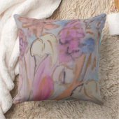 Abstrakte Pastell Floral Kissen (Decke)