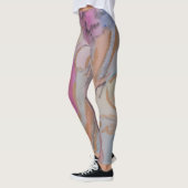 Abstrakte Pastell Floral Leggings (Links)