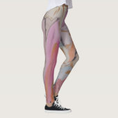 Abstrakte Pastell Floral Leggings (Rechts)