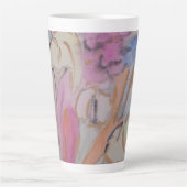 Abstrakte Pastell Floral Milchtasse (Vorderseite)
