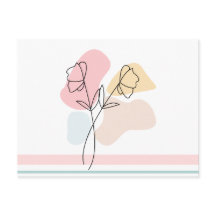 Abstrakte Pastell Floral