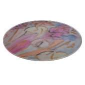 Abstrakte Pastell Floral Schneidebrett (Ecke)