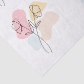 Abstrakte Pastell Floral Seidenpapier (Detail)