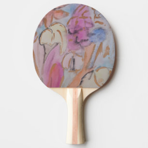 Abstrakte Pastell Floral Tischtennis Schläger