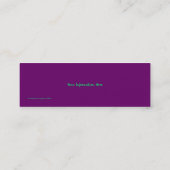 Abstrakte Pastell-Fraktal-Web-Lesezeichen-Visitenk Mini Visitenkarte (Rückseite)