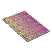 Abstrakte Pastell grün und rosa Paisley Floral Notizblock (Rechte Seite)