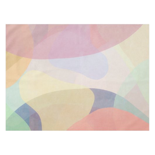 Abstrakte Pastell-Kunstwerke| Tablettenfilm Tischdecke (Vorderseite (Horizontal))