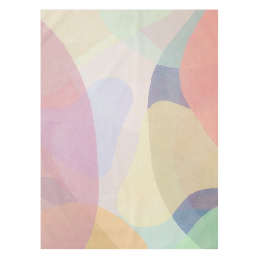 Abstrakte Pastell-Kunstwerke| Tablettenfilm Tischdecke (Vorderseite)