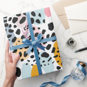 Abstrakte Pastell-Leopardenflecken Geschenkpapier