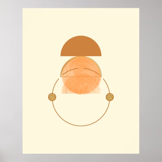 Abstrakte Pastell Matryoshka Poster (Vorne)